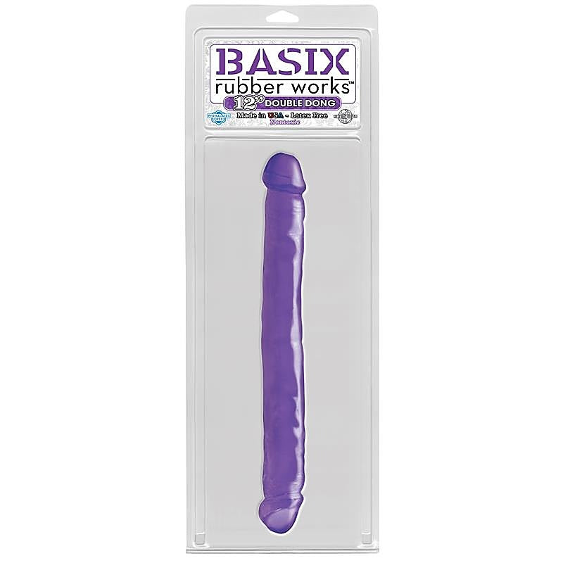 Basix 12 Inch Double Ender Realistic Dong - Realistic Dildos
