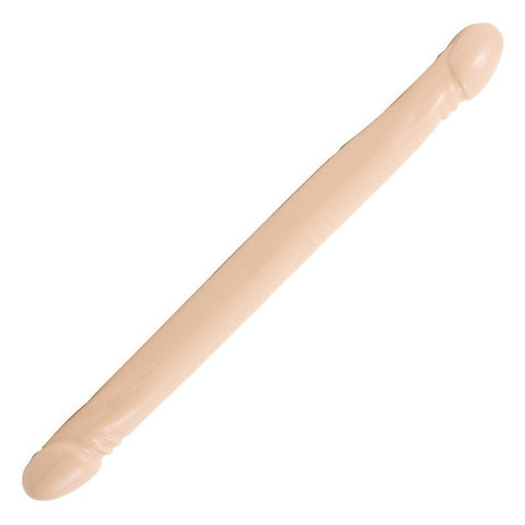 Smooth Double Header 18 Inch Realistic Dong by Doc Johnson - Double Ender
