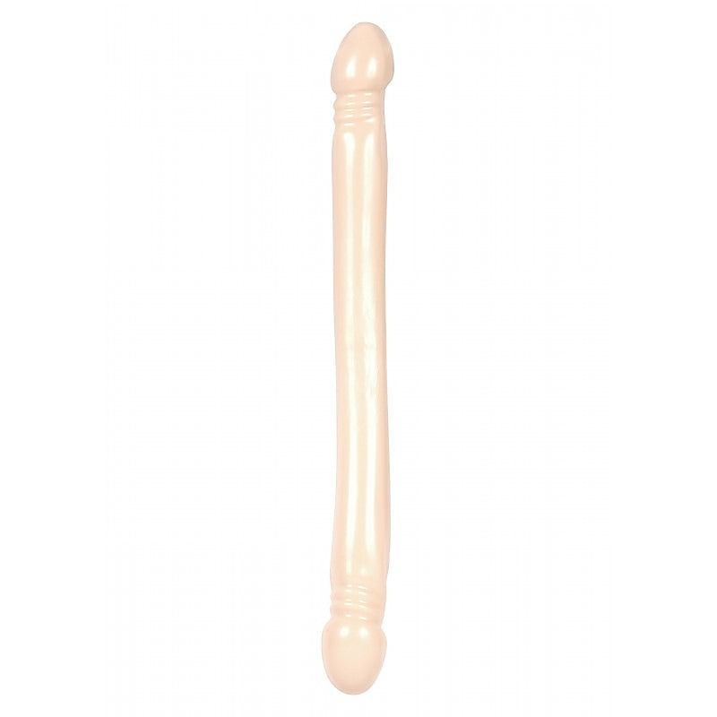 Smooth Double Header 18 Inch Realistic Dong by Doc Johnson - Double Ender