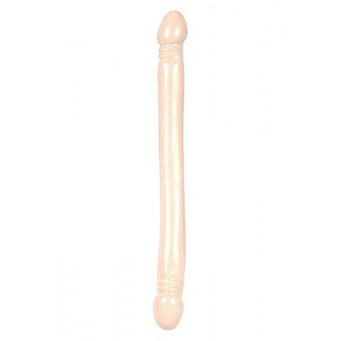 Smooth Double Header 18 Inch Realistic Dong by Doc Johnson - Double Ender