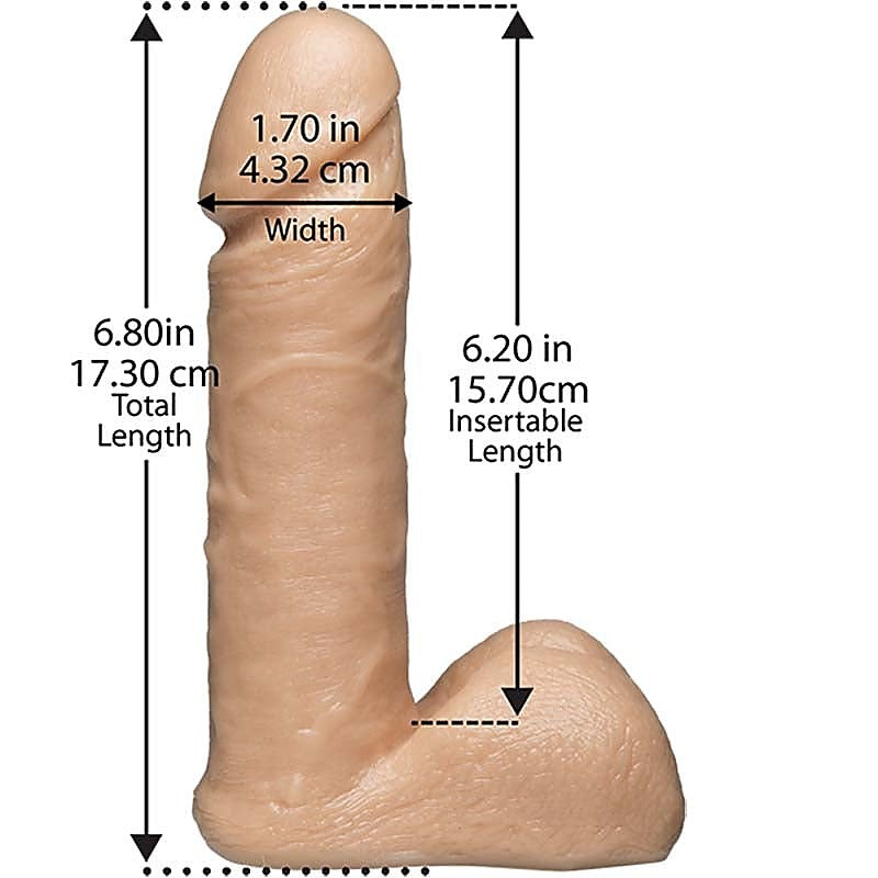 Vac-U-Lock 6 Realistic Cock by Doc Johnson - Realistic Dildos