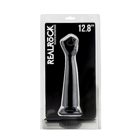 RealRock 12.8 inch Realistic Fist Black by Shots Toys - Realistic Dildos