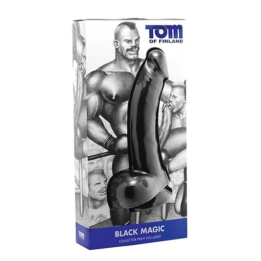 Tom Of Finland Black Magic 12 Inch Dildo by XR Brands - Realistic Dildos
