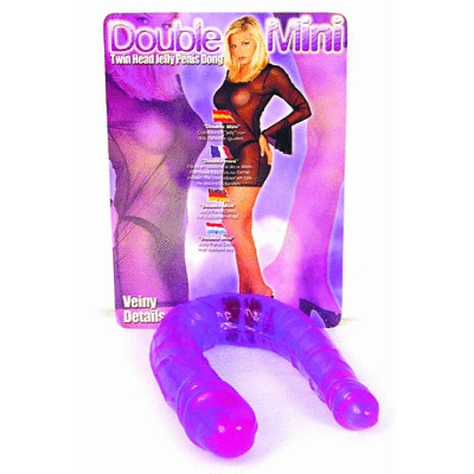 Double Mini Lavender Realistic Dong by Seven Creations - Realistic Dildos