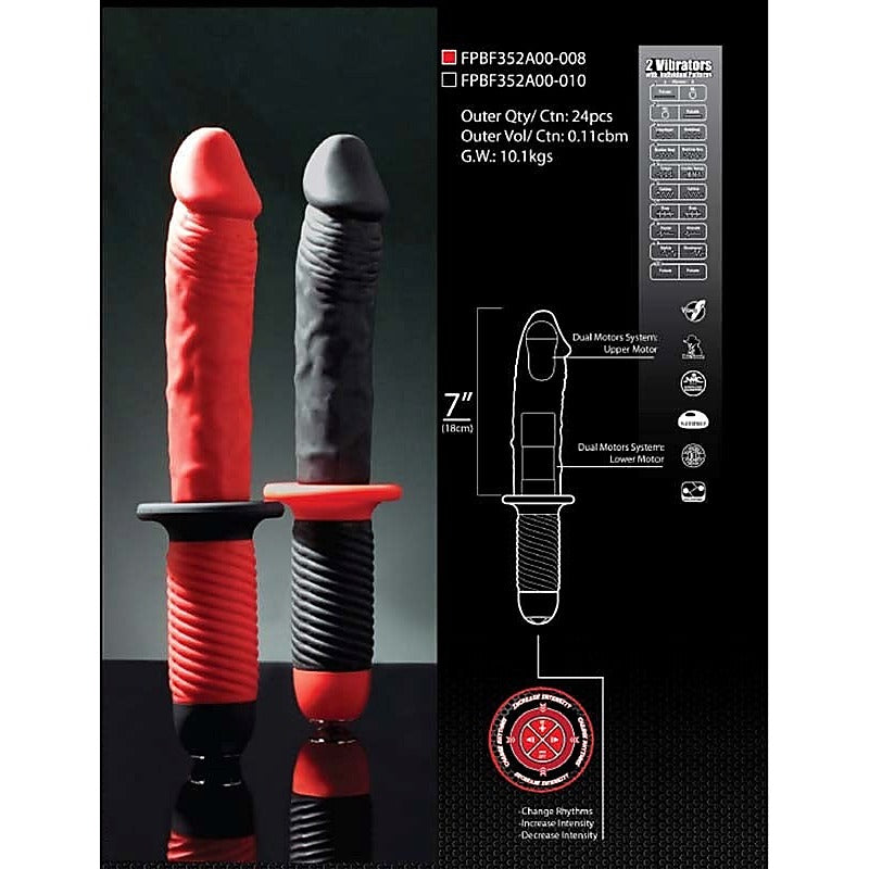 Mr. E and Mr. Z 7 Inch Silicone Vibrator - Realistic Dildos
