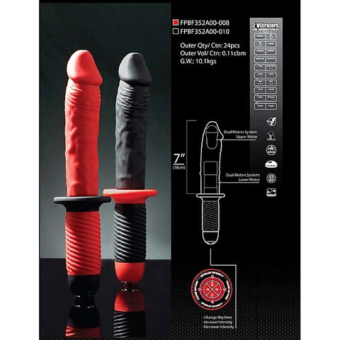 Mr. E and Mr. Z 7 Inch Silicone Vibrator - Realistic Dildos