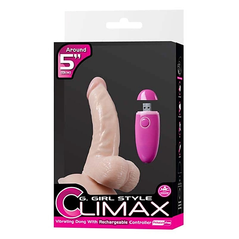 G-Girl Style Climax 5 Vibrating Dong by NANMA Corporation - Realistic Dildos