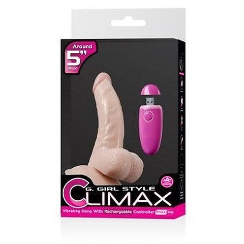 G-Girl Style Climax 5 Vibrating Dong by NANMA Corporation - Realistic Dildos