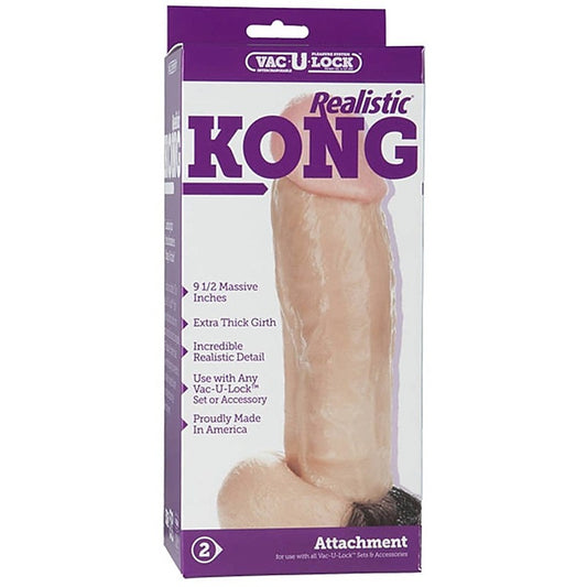 Vac U Lock Realistic Kong by Doc Johnson - Realistic Dildos