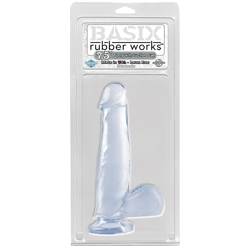 7.5 Inch Thin Suction Cup Realistic Dong by Pipedream Basix - Realistic Dildos