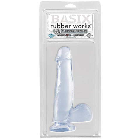 7.5 Inch Thin Suction Cup Realistic Dong by Pipedream Basix - Realistic Dildos
