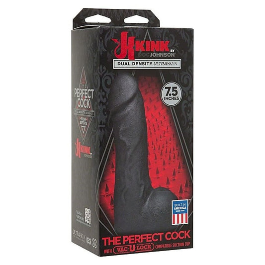 Kink The Perfect Cock Black by Doc Johnson - Realistic Dildos