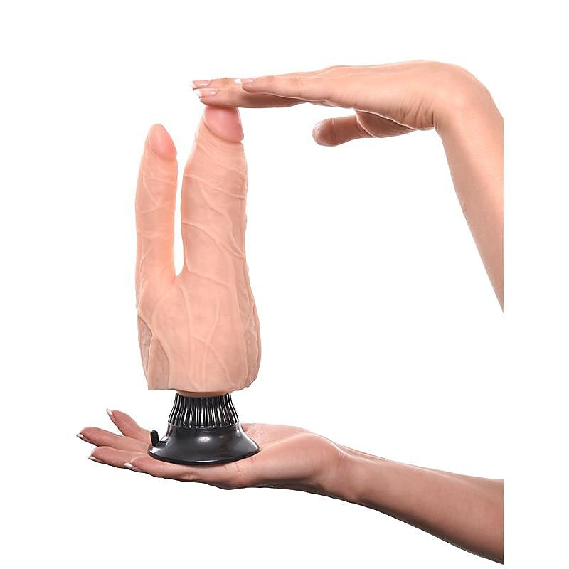 Real Feel Deluxe No. 8 Double Penetrator by Pipedream - Realistic Dildos