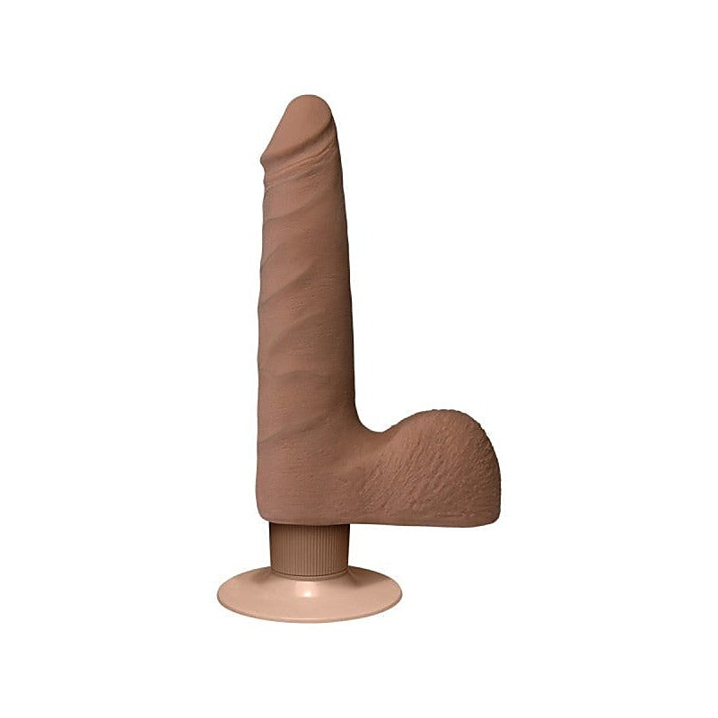 The Realistic Cock UR3 Vibrating 7 in. Slim with Balls - Realistic Dildos