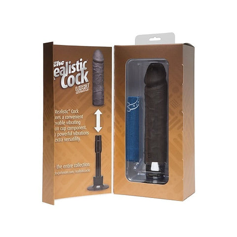 The Realistic Cock UR3 Vibrating 8 in. by Doc Johnson - Realistic Dildos