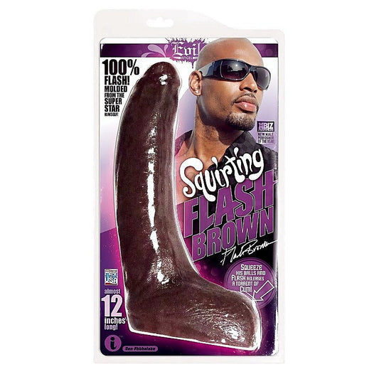 Flash Brown Squirting Cock by Icon Male - Realistic Dildos
