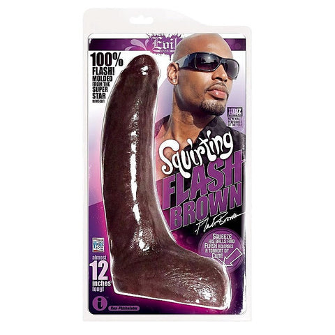 Flash Brown Squirting Cock by Icon Male - Realistic Dildos