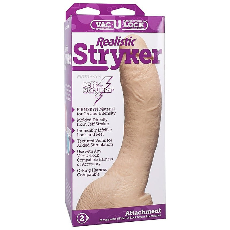 Stryker Vac-U-Lock Realistic Cock by Doc Johnson - Strap On Sextoys
