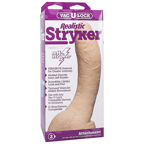Stryker Vac-U-Lock Realistic Cock by Doc Johnson - Strap On Sextoys