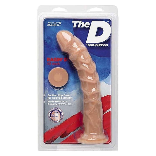 The Ragin' D 10 Inch Realistic Dildo by Doc Johnson - Realistic Dildos