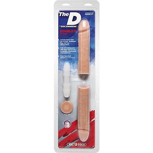 The Double D 16 Inch Vanilla by Doc Johnson - Realistic Dildos