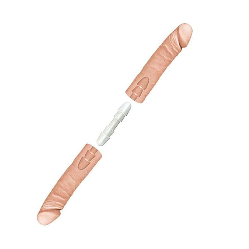 The Double D 16 Inch Vanilla by Doc Johnson - Realistic Dildos