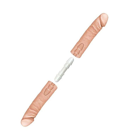 The Double D 16 Inch Vanilla by Doc Johnson - Realistic Dildos