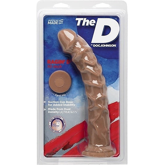 The D Ragin D Caramel 10 Inch Dildo by Doc Johnson - Realistic Dildos