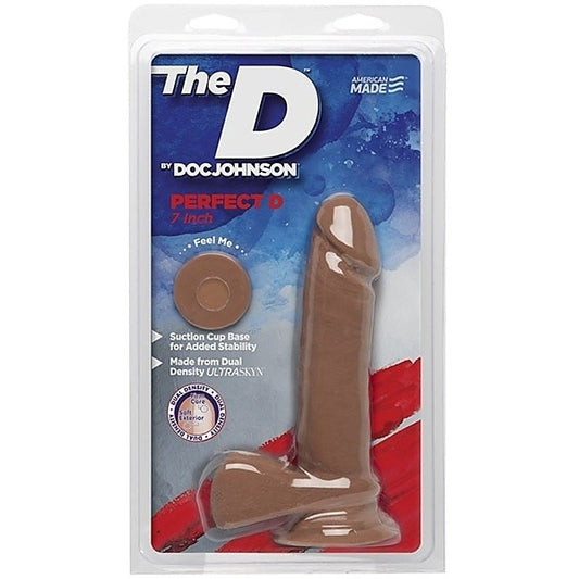 The D Perfect D 7 Inch Caramel by Doc Johnson - Realistic Dildos