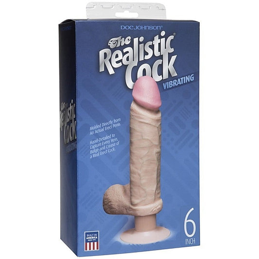 The Realistic Cock Vibrating 6 Inch by Doc Johnson - Realistic Dildos