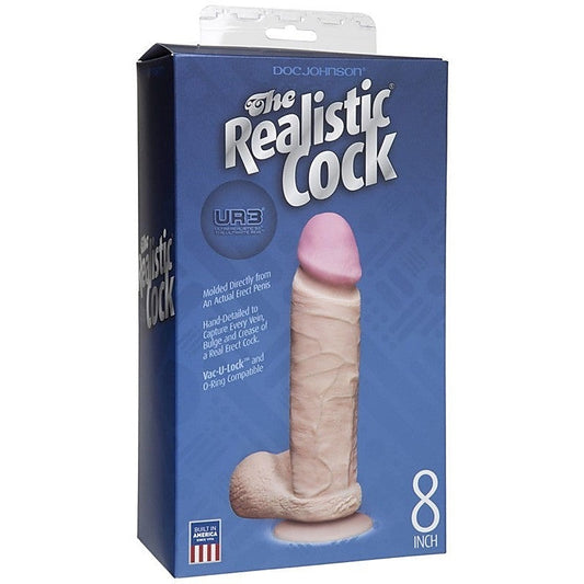 The Realistic Cock UR3 Realistic Dildo White - Realistic Dildos