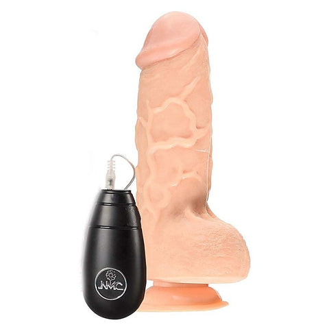 10 Inch Vibrating Short Tipped Dong by NANMA Corporation - Realistic Dildos