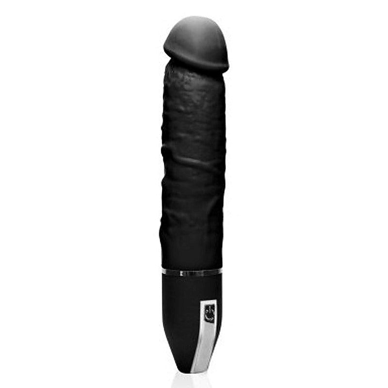 The Big Boy 7" Black Silicone Vibrator by NANMA Corporation - Realistic Dildos