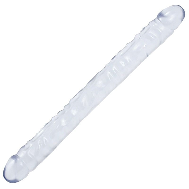 Crystal Jellies 18 Double Dong Clear by Doc Johnson - Realistic Dildos