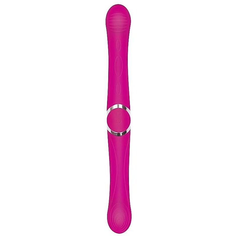 Coupled Love Vibrating Silicone Double Ender by Evolved - Realistic Dildos