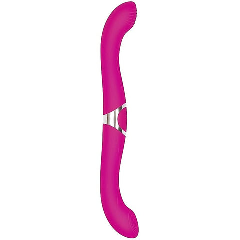 Coupled Love Vibrating Silicone Double Ender by Evolved - Realistic Dildos