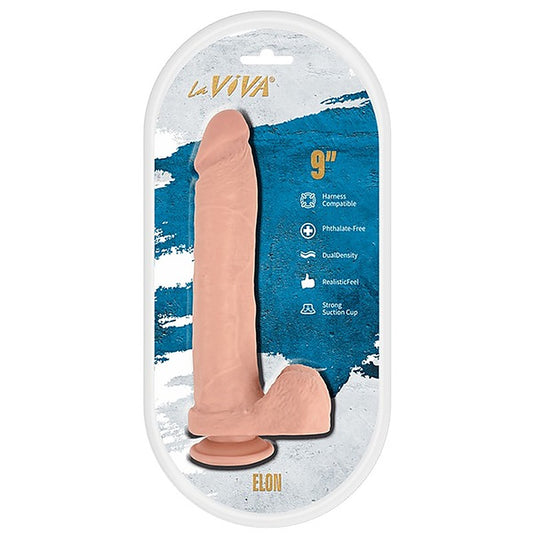 Tradie Dildo Paulie 9 Inch Textured by La Viva - Realistic Dildos