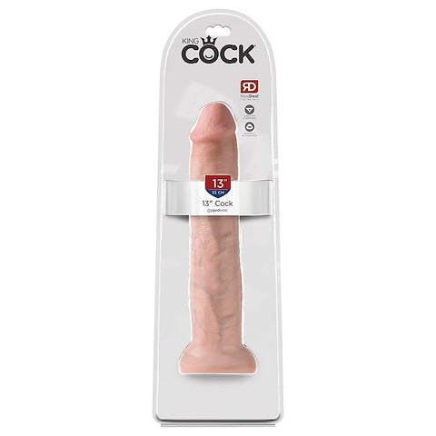 King Cock 13 Inch Realistic Pleasure Dong - Realistic Dildos