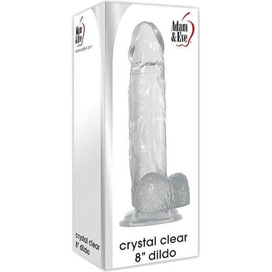 Crystal Clear 8 inch Dildo by Adam & Eve Sextoys - Realistic Dildos