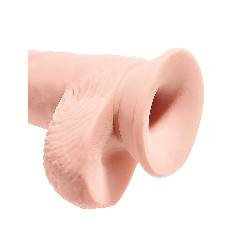 King Cock Plus 10 Inch Triple Density Fat Cock with Balls - Realistic Dildos