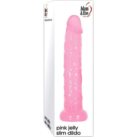 Pink Jelly Slim Dildo by Adam & Eve Sextoys - Realistic Dildos