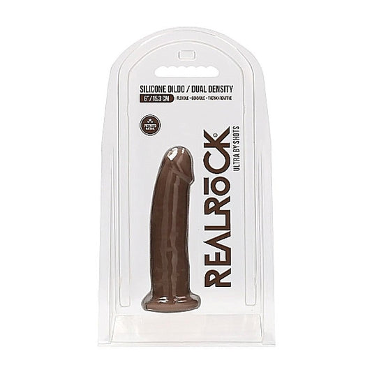 Realrock Ultra Silicone Dildo Brown - Realistic Dildos