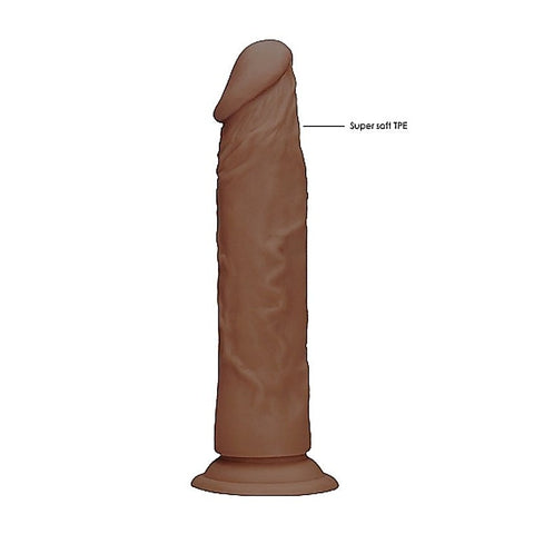 Premium Realrock Skin Dildo Brown by Shots Toys - Realistic Dildos