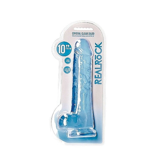 RealRock Realistic Dildo with Balls 10" by Shots Toys - Anal Beads and Balls