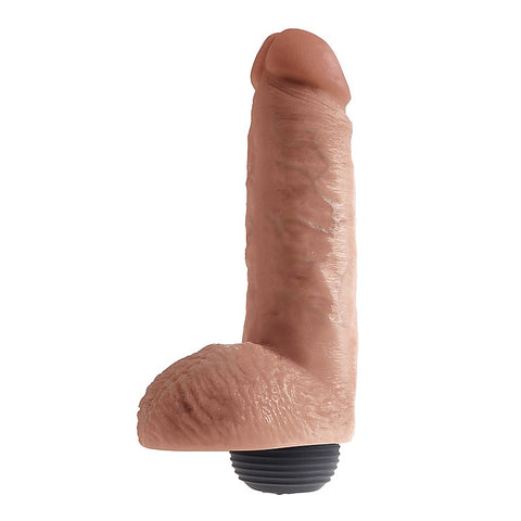 King Cock 8 Inch Realistic Squirting Cock with Balls - Realistic Dildos