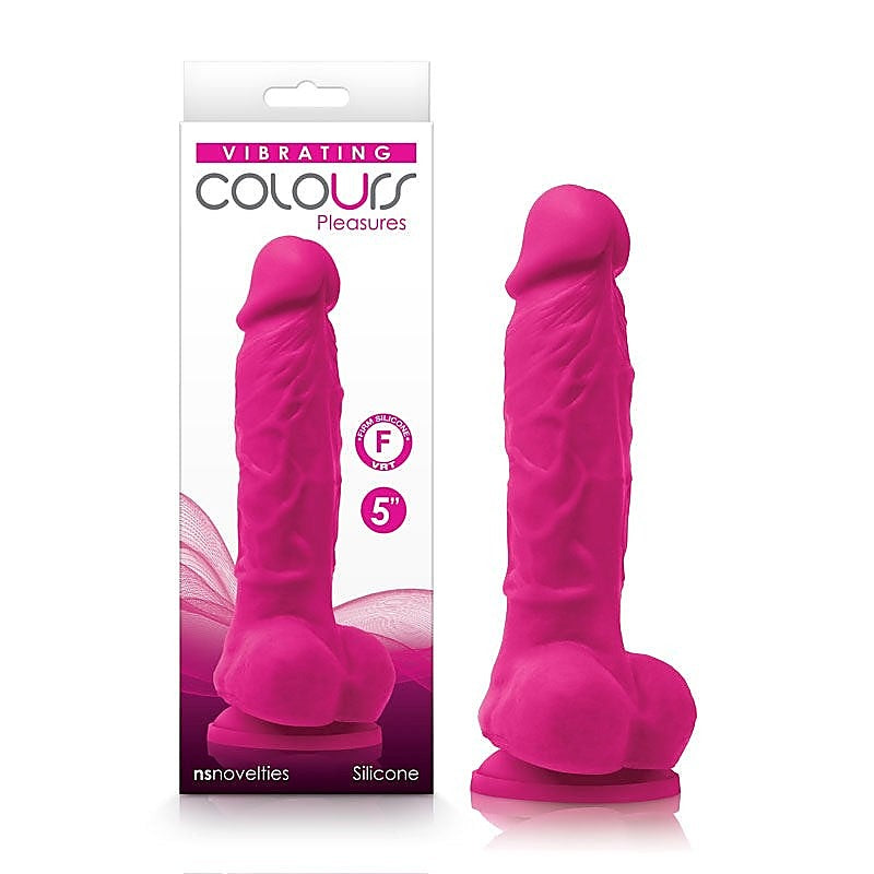 Colors Pleasures 5-Inch Vibrating Dildo by NS Novelties - Body Wands