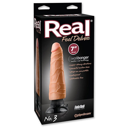 Real Feel Deluxe No. 3 Vibrating Dildo by Pipedream Products - Vibrating Dildos