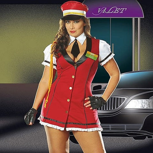 VIP Valet Service Costume by Dream Girl Lingerie - Fancy Dress Ups