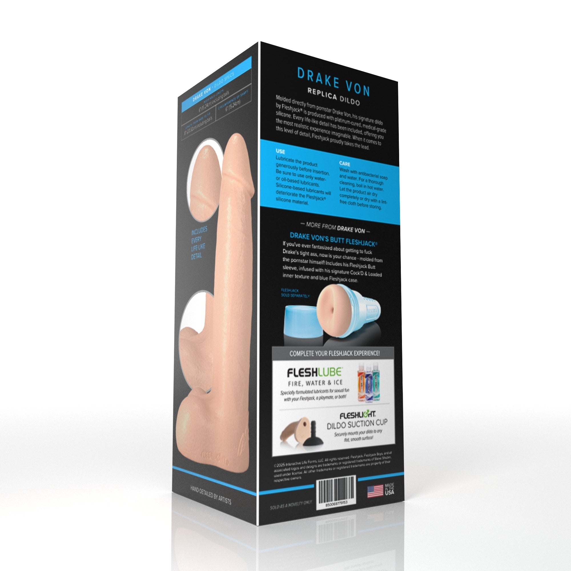 Fleshlight Fleshjack Boys Drake Von Realistic Dildo - Realistic Dildos