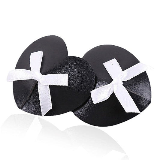 Black Heart White Box Nipple Pasties by Ella Bidoe - Fancy Dress Ups